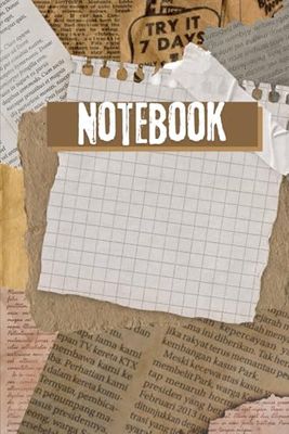 Notebook: Old Newspaper Themed Journal, Ideal for All Ages and Vintage Look Lovers