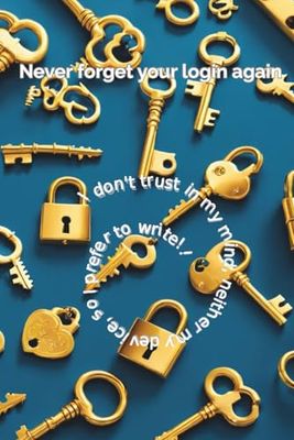 Golden Keys – Password Keeper Journal: Alphabetized Password Organizer with Banking Info & Notes | Elegant Design | 154 Pages