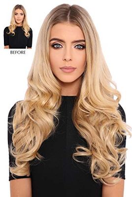 Lullabellz Extensions de cheveux bouclés épais à clipser, 50,8 cm de long, marron doux