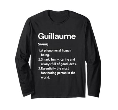 Guillaume Definizione del nome Dizionario divertente Maglia a Manica