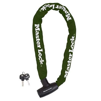 Master Lock 8022EURD, Fietskettingslot met sleutel, 60 cm Ketting, Groen