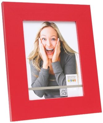 Deknudt Frames S45BK4-13.0X13.0 Cadre Photo Bois Rouge avec Filet Naturel Subtile 13 x 13 cm