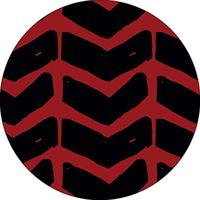 Bonateks, Ronde digitaal bedrukte muismat, antislip onderkant, voor kantoor en thuis, diameter: 22 cm