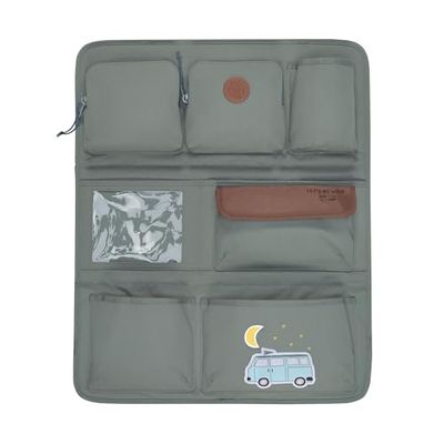 LÄSSIG Adventure Kids car back seat organizer, 55 cm, Bus, green