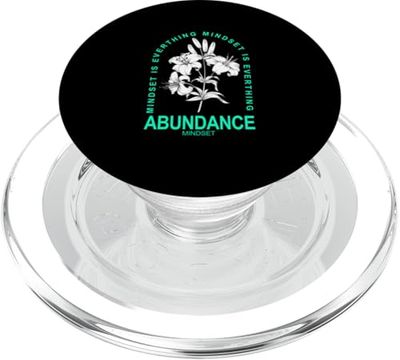 Verde azulado claro Aqua Abundance Mindset Light Teal Aqua Graphic PopSockets PopGrip para MagSafe