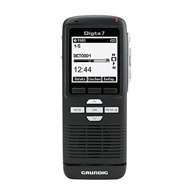 Grundig Digta 7 Slide, Dictaphone Noir avec Digtasoft One, Typ 702