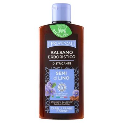 I Provenzali | Balsamo Capelli Erboristico Semi di Lino, Balsamo Capelli Districante, 6x200 ml