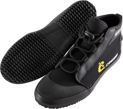 CRESSI Malmo Rock Boots, Scarponcini in Neoprene Nero 3mm con Suola Rigida Total Grip Massima Protezione per Immersioni e attività Acquatiche Varie Unisex Adulto