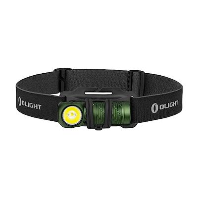 OLIGHT Perun 2 mini Linterna Frontal LED Recargable Linterna de ángulo recto Combinando LED Blanco y Rojo Linterna Práctica y Funcional 1100 Lumens 150 Metros 10 Días Máx. Para la Pesca al Aire Libre