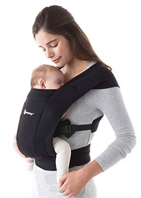 Ergobaby Embrace BCEMABLK Bärsele För Spädbarn, Pure Black, 1 st
