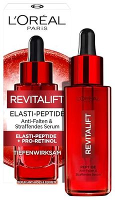 L'Oréal Paris Sérum de efeito imediato de ácido hialurónico e cuidado facial anti-envelhecimento para reduzir as rugas, com ácido hialurónico e proelastina, Revitalift, 1 x 30 ml