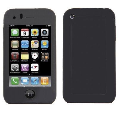 Logotrans Siliconen hoesje voor Apple iPhone 3G zwart