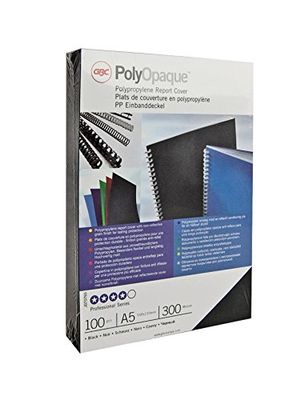 GBC PolyOpaque Binding Covers A4 300 micron Dark Blue (100 Pack)