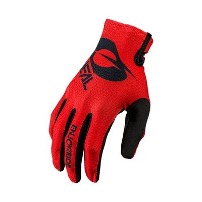 O'NEAL | Cykelhandske Motocrosshandske | MX MTB DH FR Downhill Freeride | Hållbara, flexibla material, ventilerad ovansida | Matrix Glove | Vuxna | Svart röd | Storlek XL