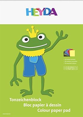 Heyda 2047123 Tonzeichenblock (A3, 130 g / m², 10 sheets) 10 colors