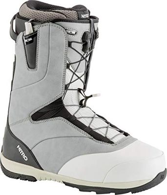 Nitro Snowboards herr Venture Tls '19 lätt snowboardsko snowboardsko med snabblåssystem Allround Freestyle Freeride Softboot warm Boots, Grey-White-Black, 27,5