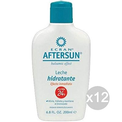 Ecran Set 12 Aftersun 400 Latte Doposole Abbronzatura per Mare E Estate, Multicolore, Unica