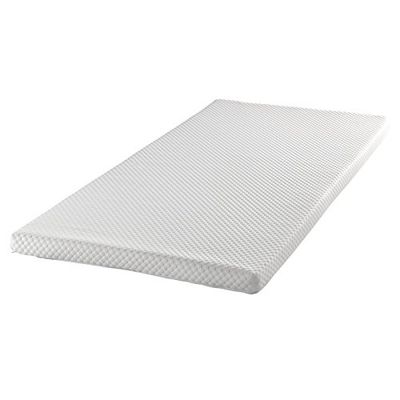 Todocama Topper viscoelastico, Poliuretano, Bianco, 90 x 190 cm