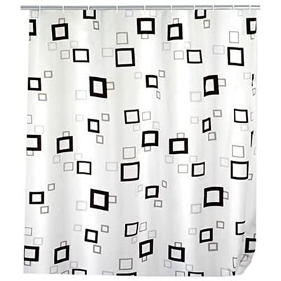Wenko 19175100 Rideau de Douche 120 x 200 Quadro Textile