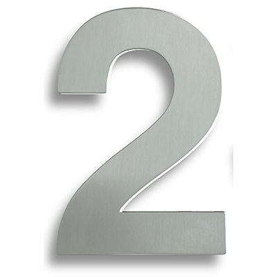 Carlisle Brass NUM10172BSS Numerals & Letters, Bright Stainless Steel