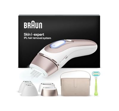 Braun Skin I·Expert Epilatore Luce Pulsata Smart, Alternativa Al Laser, Con App Gratuita, Include Pochette, Rasoio Venus, 4 Testine Per Viso E Corpo, Fino A 1 Anno Di Pelle Liscia, PL7387
