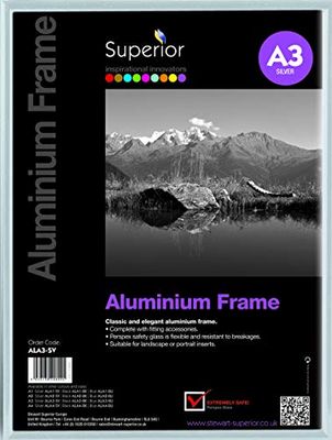 The Photo Album Company-Aluframe avec vitre transparente en styrène A3 61561A3
