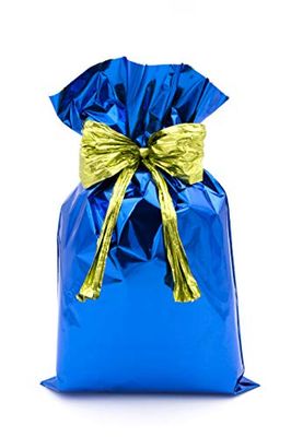 Italpak- Bolsas, Sobres Regalo Mezalizado, tamaño: 25 x 40 cm, Color Azul, 25x40 cm (X007006254000)