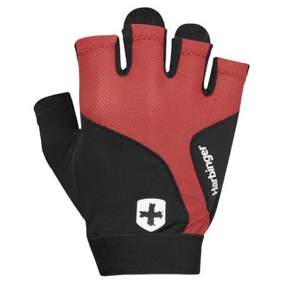 Harbinger Flexfit Guantes de Halterofilia, Unisex, Rojo, Small
