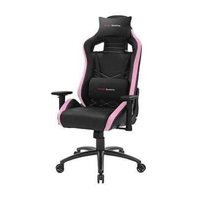 Mars gaming MGCXNEOBPK, Premium Gaming Chair AIR, PU, Afneembare kussens, Roze