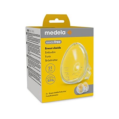 Medela Téterelles mains libres, 2 téterelles, sans BPA, accessoires pour tire-lait mains libres Medela, accessoires pour collecteur mains libres