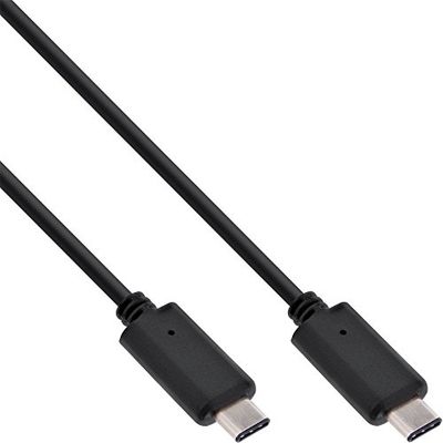 InLine PD2.0 USB 3.1 kabel, typ C-kontakt/kontakt, svart 1 m svart