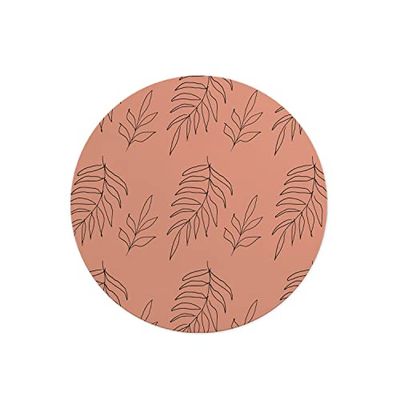 Questo Casa, Ronde digitaal bedrukte muismat, antislip onderkant, voor kantoor en thuis, diameter: 22 cm
