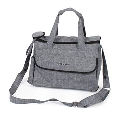 CHIC 4 BABY 415 34 väska för omklädning komfort, jeans grey, grå