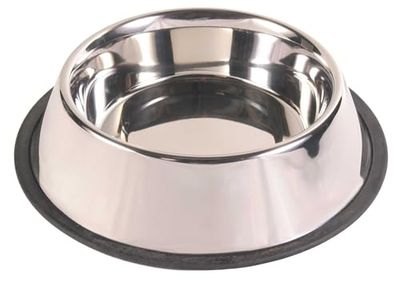 Trixie Ciotola in Acciaio Inox con Anello in Gomma 2,8 litro