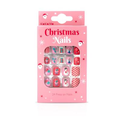Christmas Children's Press-On Nails - Kids - 24 press-on - Festive Nails