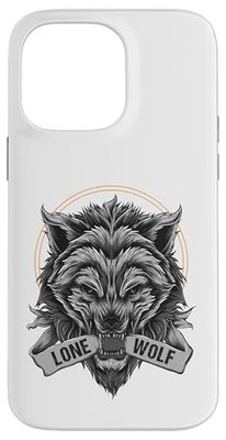 Fierce Grey Wolf - Wildlife Animal Wolves Mountain Lover Case for iPhone 14 Pro Max