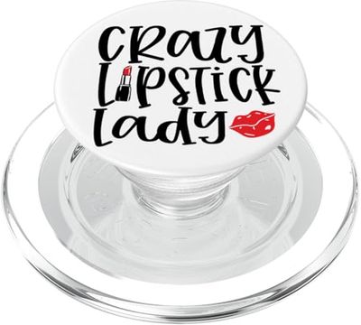 Crazy Lipstick Lady Makeup Lipgloss vendite Beauty Guru PopSockets PopGrip per MagSafe