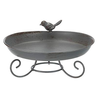 TRIXIE 55510 Vogeltränke/-bad zum Hinstellen, Metall, 376 g