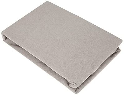 Julius Zöllner 8390349540 badstof hoeslaken, geschikt voor boxmatrassen 68x90 tot 100x100 cm, taupe
