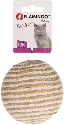 Flamingo Juguete para Gato Bandit Pelota Floris Beige 10cm