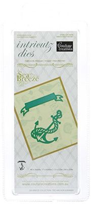 Couture Creations Sea Breeze Intricutz Die - gebonden anker & banner, zwart