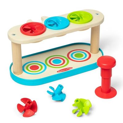Melissa & Doug - Peonzas para Combinar y presionar, Juguetes de Desarrollo de Habilidades para niñas y niños de a Partir de 2 años; Certificado por FSC