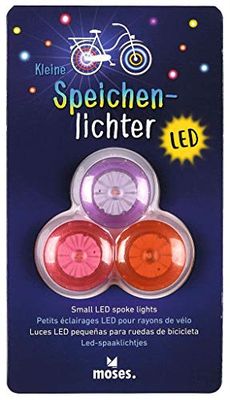moses - Set 3 LED-lampor för cykelhjul, Multifärg (XMS-38116)