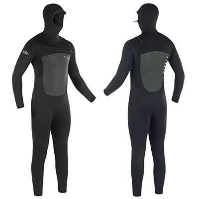 Osprey WS1241 thermo-wetsuit voor heren, met capuchon, 5 mm, volledige lengte, voor winter, surfen, duiken en watersport, zwart, S
