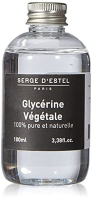 Vegetal Glycerin 100ml 100% Pure and Natural. Moisturizing Smoothing Softening Care Active Ingredient. Softening Base Preparation Home Cosmetic.