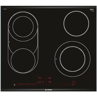 Bosch Serie 8 PKM675DP1D piano cottura Nero, Acciaio inossidabile Incasso Ceramica