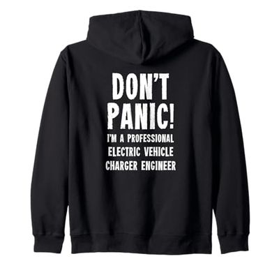 Electric Vehicle Charger Engineer Zip Hoodie