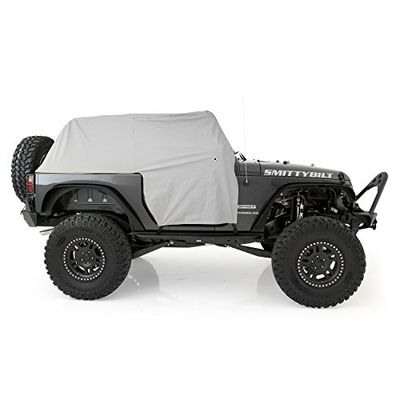 Smittybilt 1068 - Copertura per cabina impermeabile con sportello, colore: Grigio