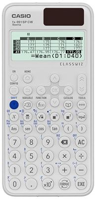 Casio FX-991SP CW - Calcolatrice scientifica, consigliata per il curriculum spagnolo e portoghese, 5 lingue, oltre 560 funzioni, solare, bianco