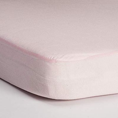 Hippychick Tencel monterat madrassskydd barnsäng 60 x 120 cm Rosa